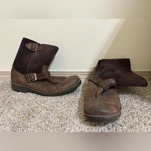 UGG Messner Waterproof Moto Boot Stout Two Toned Men's Size 13 Suede Leather